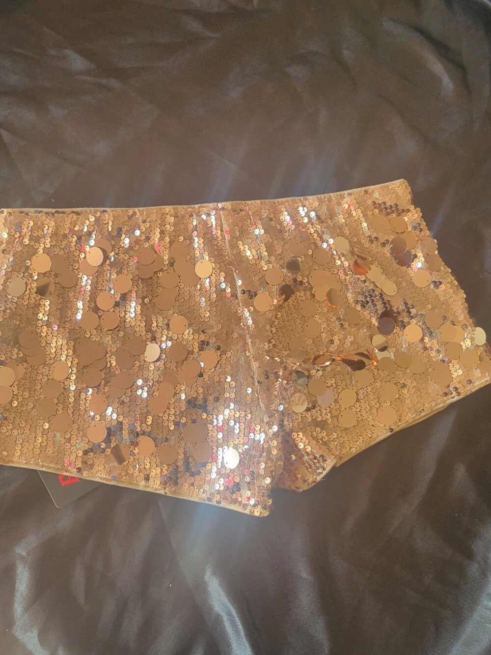 Rose Gold Sequin Shorts
